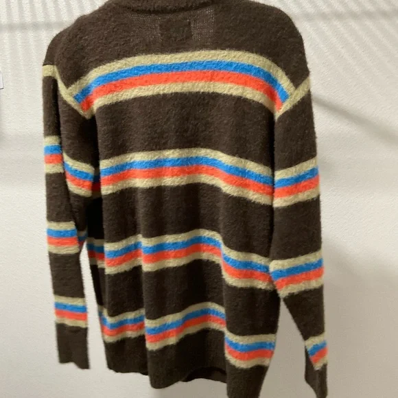 HUF Brown Striped Cardigan - Picture 5 of 7